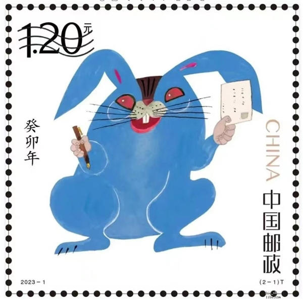以为邮票里天马行空的蓝兔子，原来真的存在